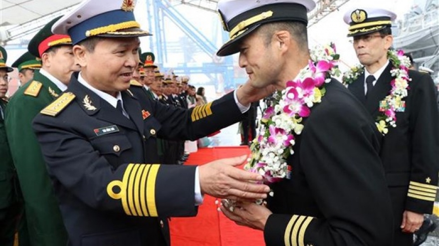 Two Japan MSDF ships make port call in Hai Phong city